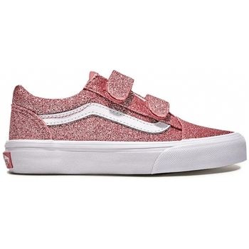 Vans Deportivas Moda Kids Old Skool V - Glitter Rose Gold para niño