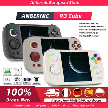 ANBERNIC RG Cube consola de juegos Retro reproductor de juegos portátil 8 + 128G pantalla multitáctil sistema Android 13 consola de videojuegos 5200mAh