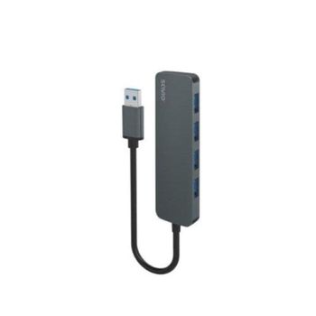 Hub de interfaz Savio AK-53 USB-A 4 puertos USB 3.1 Gen 1 aluminio