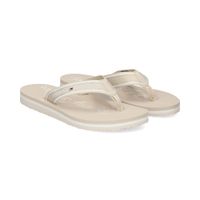 tommy hilfiger chanclas mujer - beige talla 40