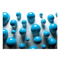 papel pintado 3d - blue balls 300x210 cm
