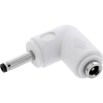 Adaptador DC InLine 26899G 90° 12V 24W Blanco