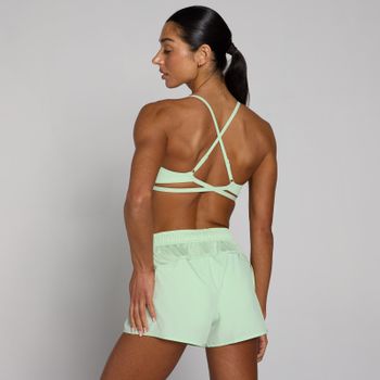 Sujetador deportivo de espalda cruzada ajustable Tempo para mujer de MP - Lima claro - XS