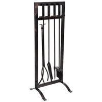 herramientas para la chimenea de metal negro set 5  305x27x795h cm
