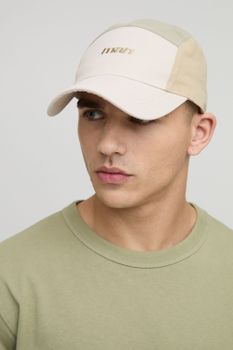 Gorra Man Ligera Con Panel De Nailon, Beige