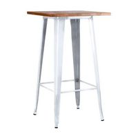 dudeco mesa alta leeds madera natural 60 blanco