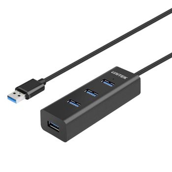 Hub UNITEK 4 puertos USB 3.2 Gen 1 5000 Mbit/s modelo Y-3089 Plug and Play