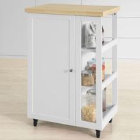 carrito auxiliar de cocina con tres estantes l60 x p40 x h90 cm