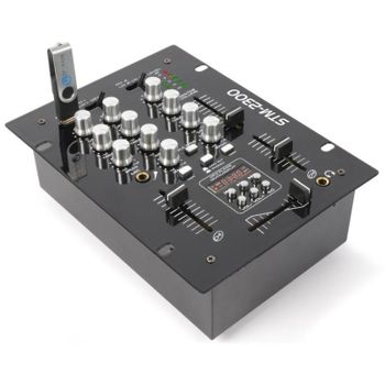 Mezclador de audio Vonyx STM-2300 2 canales USB EQ 3 bandas negro
