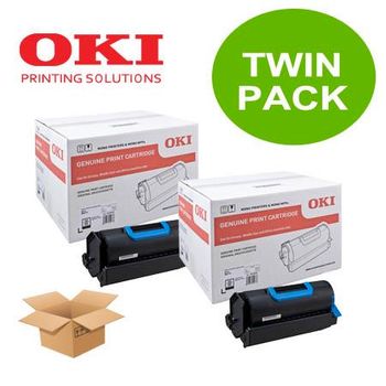 Oki 45439002 Black Original Toners Twin Pack (2 Pack)