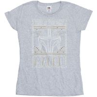 disney camiseta manga larga the mandalorian the way para mujer