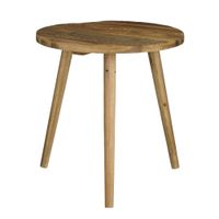 mesa auxiliar bold marron  h425xb40xl40cm