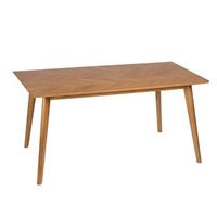 mesa comedor madera roble 150x90x75