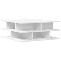 mesa de centro 70x70x29 cm madera - blanco