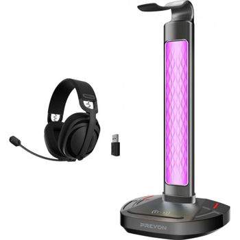 Auriculares PREYON Tornado Fly inalámbricos Bluetooth 7.1 para gaming negros