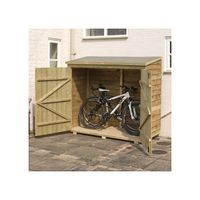 rowlinson overlap garden wallstore 6ft x 3ft in natural timber