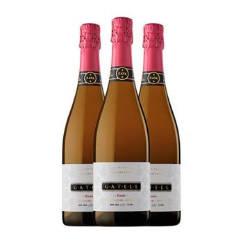 Gatell Rosé Brut Nature Cava 75 Cl 11.5% Vol. (pack De 3 Unidades)