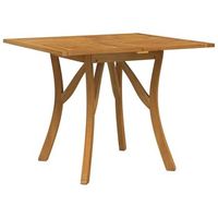 mesa de jardin  mesa de exterior madera maciza de acacia 85x85x75 cm