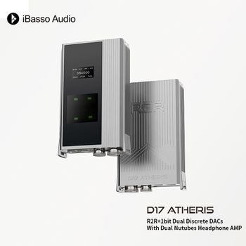Amplificador de Auriculares IBasso D17 ATHERIS, Máquina Integrada Totalmente Balanceada, DACs Discretos Dobles de 2R+1bit con Doble Nutube AMP DAC