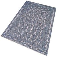 alfombra de poliester estampada 140 x 220cm modelo thewedding azul