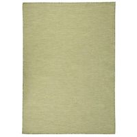 alfombra de exterior de tejido plano verde 160x230 cm vidaxl