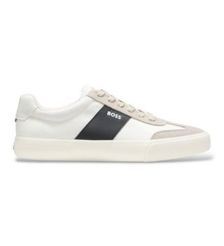 BOSS para hombre. 50563847 Zapatillas Aiden Tenn beige (44), Tela, Plano, Cordones, Casual