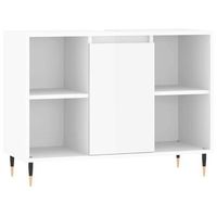 mueble de bano madera de ingenieria blanco brillo 80x33x60 cm vidaxl