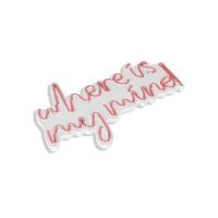 iluminacion led decorativa de plastico where is my mind rosa 505x30x2 cm