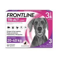 frontline tri-act pipetas para perros de 20 a 40 kg - 3 x 4 ml