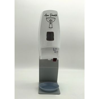 Dispensador Automático Para Agua Bendita De Sobremesa. Diseño 1 Logo Color Negro