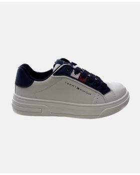 de TOMMY HILFIGER SNEAKER WHITE-BLUE TOMMY HILFIGUER BLANCO