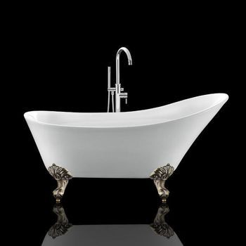 Bañera Con Patas Balmain  161 Cm Patas Águila Bronce Envejecido