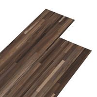 laminas de suelo de pvc autoadhesivas marron a rayas vidaxl