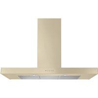 rangemaster flat 90 chimney cooker hood - cream cream
