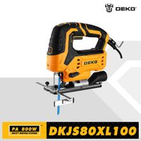 deko dkjs80xl100 800w jig saw 220v herramientas electricas para carpinteria sierra electrica con hoja de sierra llave guia regla
