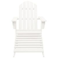 silla de jardin  silla de exterior  sillon con otomana madera blanca