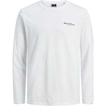 Jack & Jones Camiseta manga larga 12216505 JCOBERG TEE LS CREW NECK JNR WHITE para niño