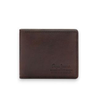 Pepe Jeans para hombre. PM070387 Cartera Tate marrón (OSFA), Casual, Piel
