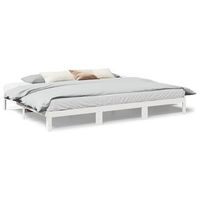 cama matrimonial  cama para adultos  estructura de cama familiar sin colchon blanco 270x200 cm