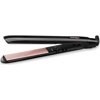 Plancha de pelo Babyliss Smooth Control 235 ST298E, Placas Flotantes Cerámicas Nano Cuarzo, 235 °C, 13 Niveles de Calor