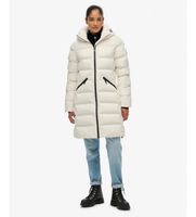 superdry para mujer w5011982a chaqueta city mid blanco roto xs casual poliester