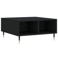 mesa de centro de diseno moderno y contemporaneo con 4 compartimentos 60 x 60 x 30 cm madera de ingenieria negra y hierro dec039719