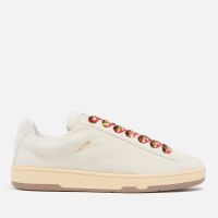 lanvin mens lite curb low top suede trainers - uk 10