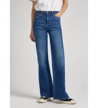 Pepe Jeans para mujer. PL204398HS3 Jeans Willa azul (33/30), Casual, Algodón, Denim