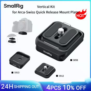 Kit Vertical SmallRig para Placa de Montaje de Liberación Rápida Arca-Swiss con 1/4