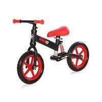 bicicleta de equilibrio wind black  red de lorelli