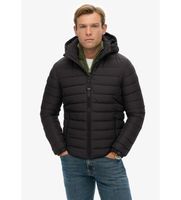 superdry para hombre m5012290a chaqueta hooded fuji negro xxl casual poliester
