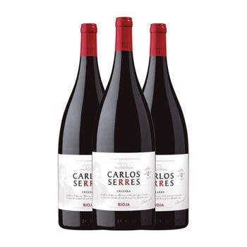 Carlos Serres Vino Tinto Rioja Crianza Botella Magnum 1,5 L 14% Vol. (pack De 3 Unidades)