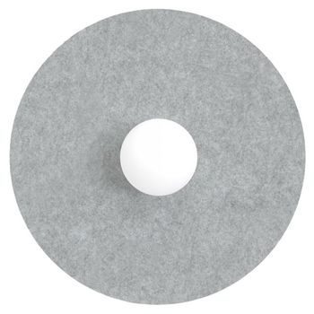 Aplique de pared san l gris