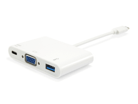 adaptador usb-c equip 133462 a 1xvga hembra 1xusb-a 30 1xusb-c pd 60w